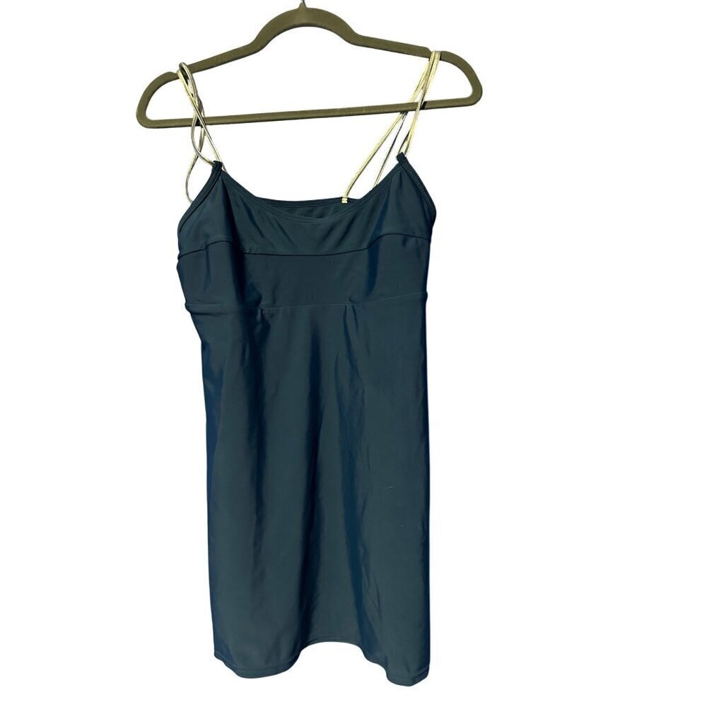Sunstreak Babydoll Beach Dress Size 14 Stretchy Lycra Fitted Casual Sundress y2k